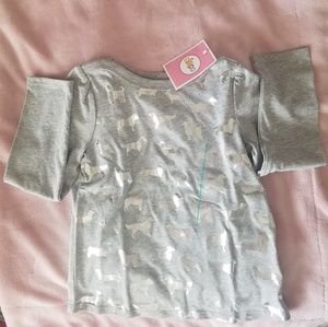 Cinco new with tag sz 4T doggy foil shirt